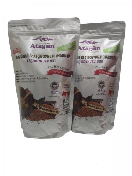 ORGANİK KEÇİBOYNUZU UNU 500 GR 2'Lİ SET